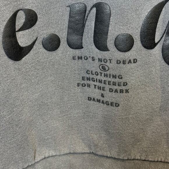 Independent Trading Co Emos Not Dead Hoodie XL Gray Sad Until The End Streetwear - Picture 7 of 8